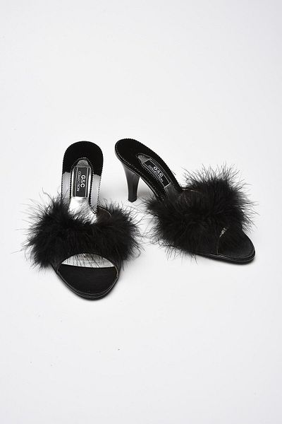 GC Black Bridal Slippers 155