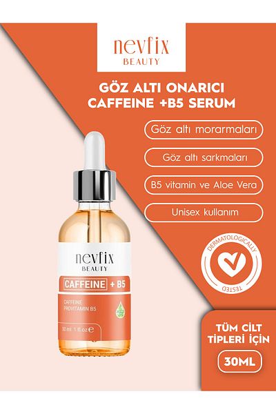 Nevfix Beauty Caffeine Vitamin B5 Serum 30 Ml
