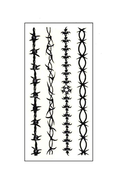 Mecit Tuhafiye Diken Tel Zincir Bacak Kol Vucut Geçici Dövme