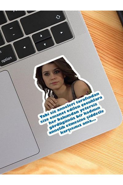 Namgo Αυτοκόλλητο Love-ı Memnu Φυσικά από τις μαμάδες για φορητό υπολογιστή-tablet