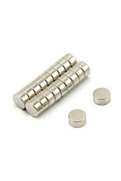 Dünya Magnet 8 X 3 Mm Yuvarlak Neodyum Mıknatıs - 50 Adet