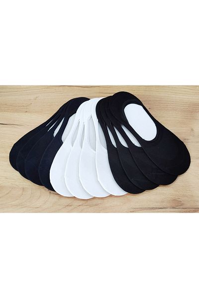 Leement socks Мъжки 12 чифта бамбукови силиконови балерини невидими чорапи