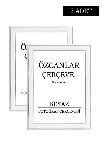 ÖZCANLAR ÇERÇEVE Empty Frame Picture Frame Memory Frame Frame Gold Frame Black Frame White Frame 2 Pieces