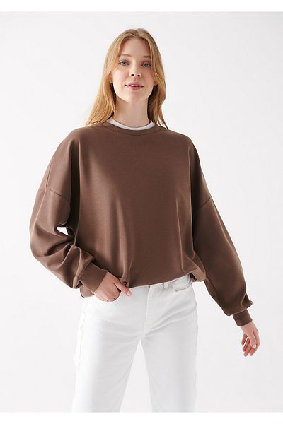 Mavi Γυναικεία φούτερ Lux Touch Brown - Άνετη εφαρμογή