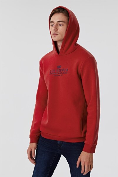 Lee Cooper Faust Men's Hooded Sweatshirt Red