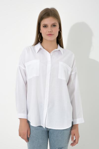 Genel Markalar Kadın Rahat Kesim Gömlek