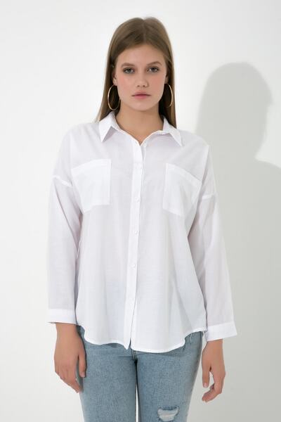 Genel Markalar Kadın Rahat Kesim Gömlek