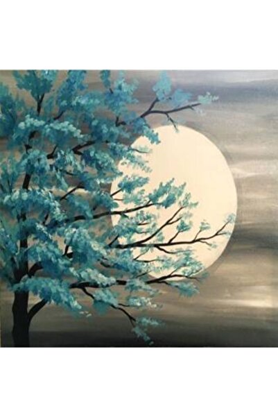 kendinyaphobi Sayılarla Boyama Seti Kasnaklı Dolunayla Kucaklaşma 40 X 50 Cm