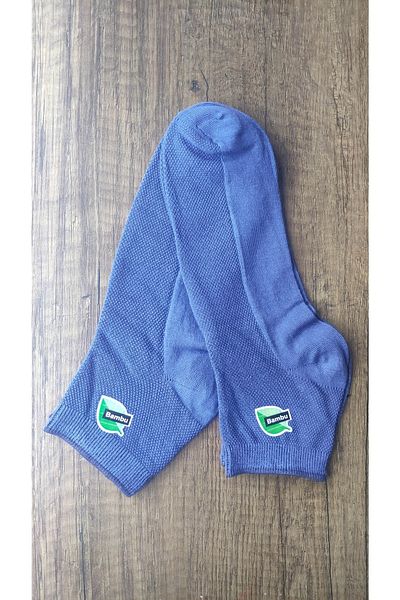 Leement socks Мъжки 2 чифта тънки летни къси чорапи до глезена от бамбук, дишащи, плетени
