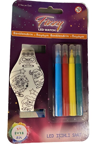 Fizzy Kendin Boya Çocuk Led Kol Saati
