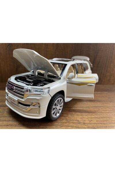 scntoys Toyota Land Cruıser Jip Model Araba 4 Kapı Bagaj Kaput Açılır Sesli V...