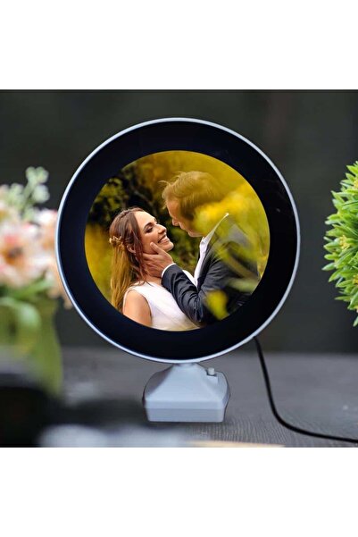 HEDİYEBİZİZ Sihirli Ayna Dekoratif Fotoğraf Çerçevesi Led Işıklı