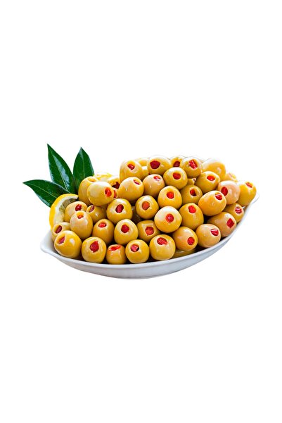 H.Y. ZEYTİN (MURATOBA KÖYÜ) Sofralık Yeşil Biberli Zeytin(SOSLU)(100GR.)