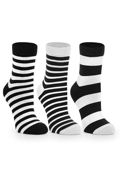 nettofit 3 пакета дамски сезонни чорапи от органичен памук в модни цветове