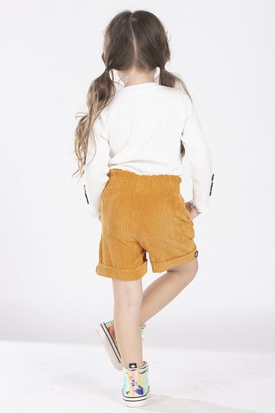 DMB BOYS & GIRLS Costum pentru fete 4-8 ani, cu mânecă lungă, pantaloni scurți din catifea