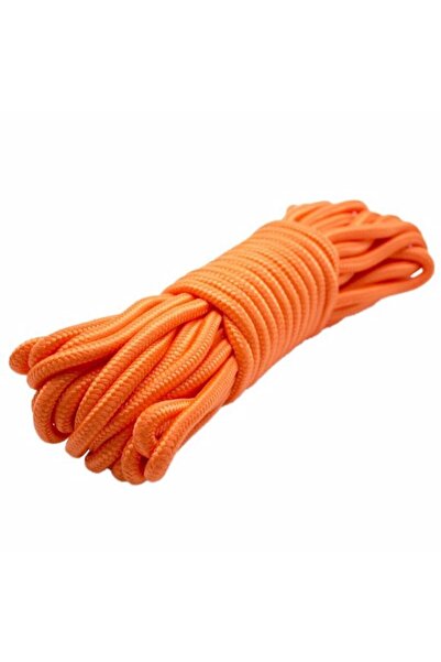 EgeÇelikHalat Renkli Iskota Halat Ip Turuncu 8 Mm 10 Metre Yelken Mandar Halatı