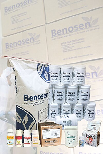 Benosen Kıvam Verici Seti 1.toz Jelatin Ve 2. Agar Agar. Net: 400 G (200GX2)