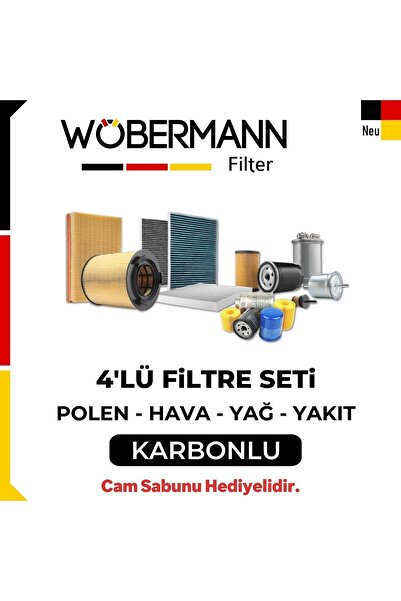 Wöbermann Dacia Sandero 1.5 Dcı Filtre Bakım Seti 2012-2018 4lü Karbonlu