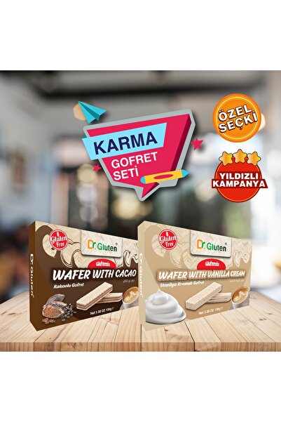 Dr.Gluten Naturpy Gofretler (kakaolu, Vanilyalı) Özel Seçki Karma Gofret Seti