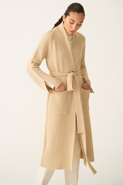 Perspective Mayra Light Beige Color Women's Knitwear Cardigan