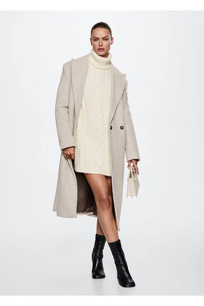 MANGO Woman Turtleneck Knitwear Dress