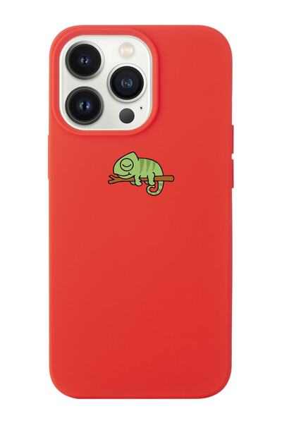 shoptocase Iphone 14 Pro Max Uyumlu Bukalemun Tasarımlı Içi Süet Lansman Tele...