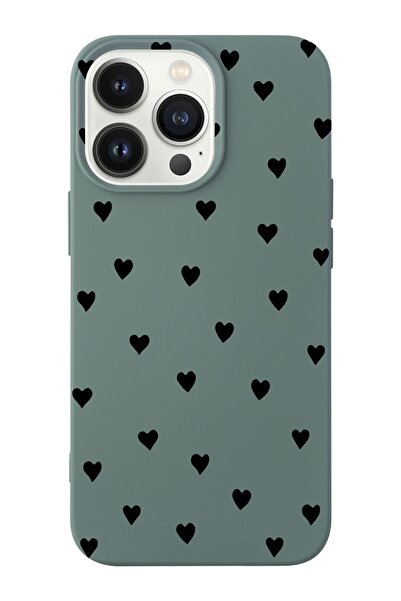 shoptocase Iphone 14 Pro Max Uyumlu Kalpler Tasarımlı Içi Süet Lansman Telefo...