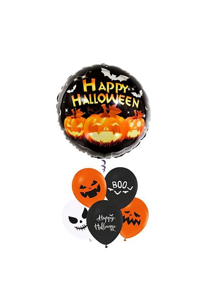 parti sürprizi Halloween Pumpkin Foil Balloon Set