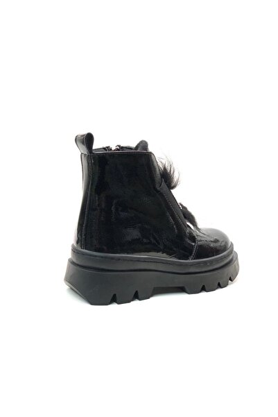 Tuğba Ortopedi 7049 Kız Çocuk Siyah Rugan Bot