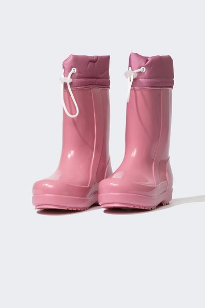 DeFacto Mädchen-Regenstiefel aus Kunstleder mit flacher Sohle