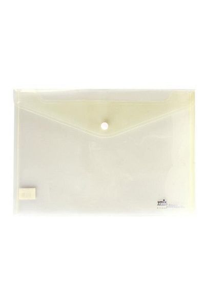 Umix Fișier plic cu închidere rapidă Transparent Eco Transparent (12 Li)