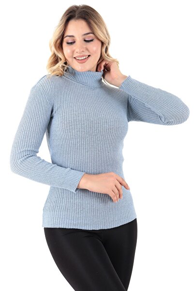 TİGERS Kadın Triko Balıkçı Yaka Badi