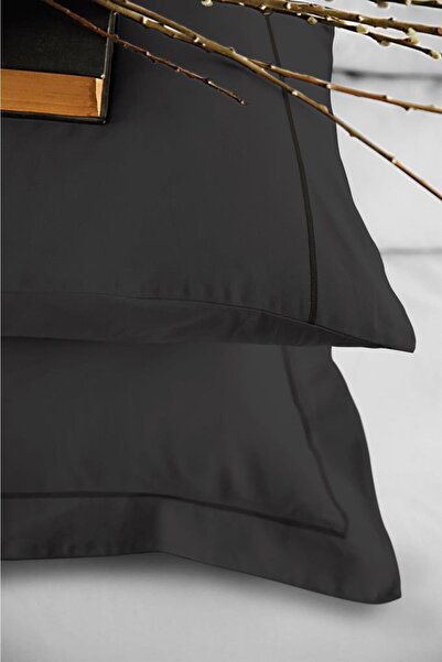 İssimo Home Mıchele Black 300tc Satin Double Duvet Cover Set