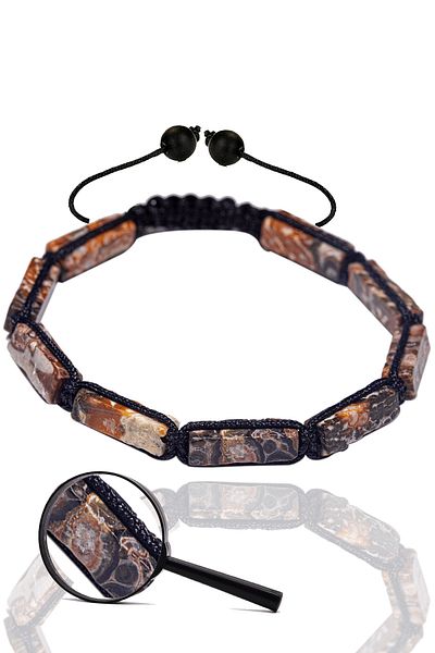 Tesbih Atölyesi Colorful Certified Natural Agate Stone Bracelet