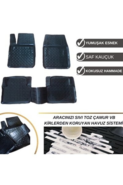 Gold Oto Aksesuar Volkskwagen Golf 4 1998-2004 Uyumlu 3d Zebra Siyah Oto Paspas