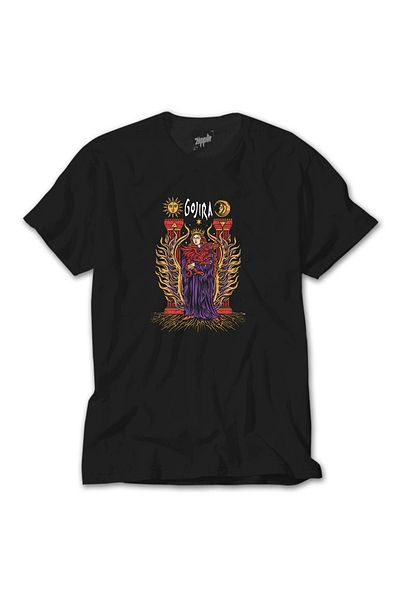 Z zepplin Tricou negru Gojira Illustrator unisex