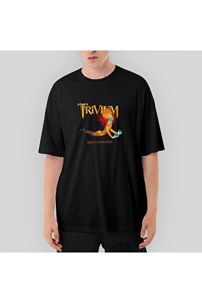 Z zepplin Tricou Trivium Ascendancy oversize negru