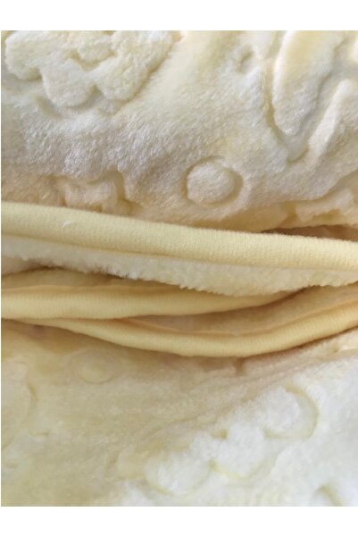 Özdilek Plush Baby Blanket -bakucuzaal Yellow- 100x120 cm