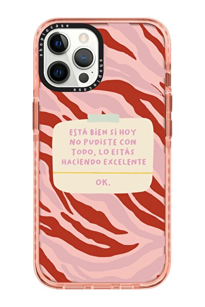 shoptocase Iphone 12/12pro Uyumlu Pembe Impact Sorun Değil Tasarımlı Telefon ...