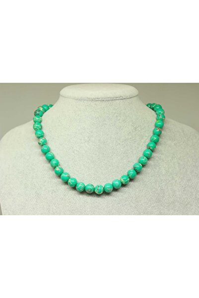 Yasamtohumu عقد فاريسيت حجر فيروزي 8 ملم (مقطع)