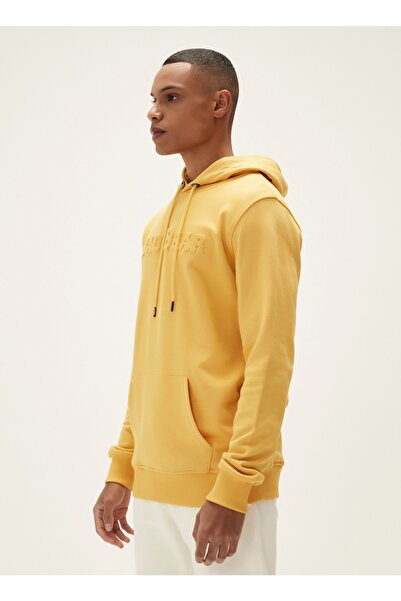 Bad Bear Bisiklet Yaka Hardal Erkek Sweatshırt 22.02.12.014 Pucker Bear Hoodıe