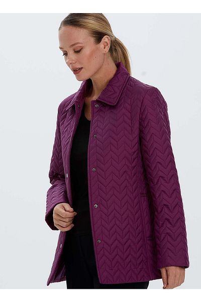Selen Purple Women's Coat 22ksl6002