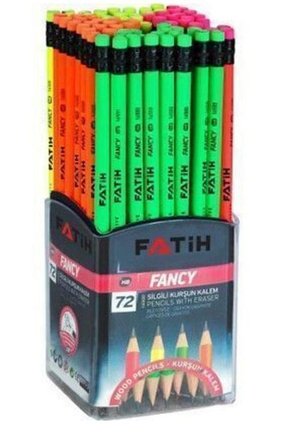 Fatih Pencil Fancy Round with Eraser (72 Li) 17190