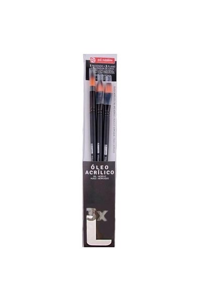 Talens Oil/Acrylic Brush Set - Medium 3,9099262m