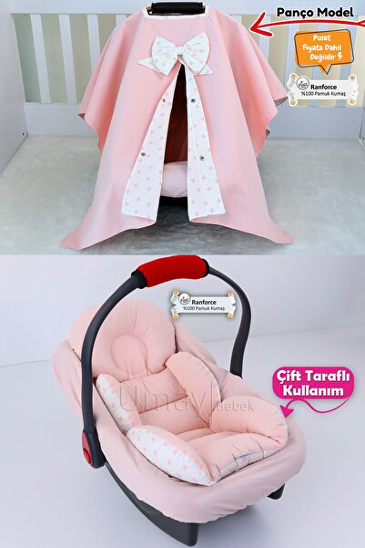 Umaybebek 3 Parça - Puset Örtüsü, Bel Destekli Puset Minderi, Puset Çarşafı, ...