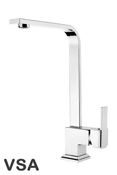 VSA Mix Kare Kuğu Mutfak Lavabo Bataryası Aç Kapa 5 Yıl Garantili