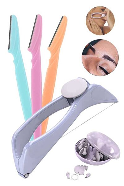 ROWENAROSE Kaş Usturası ve Ipli Tüy Alma Seti