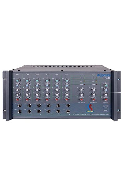 Focus F6/600 6 Girişli 2x300 Watt Stereo Amplifikatör
