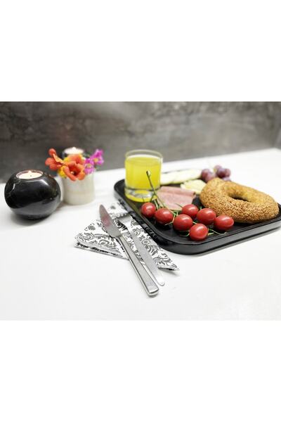 Modestmar Natural Black Marble Presentation Plate / Presentation Tray / Serving Plate