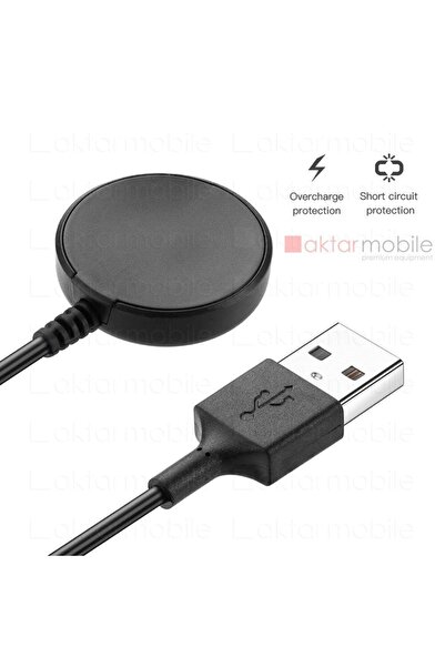 AktarMobile Galaxy Watch 4 40 / 44 Mm Uyumlu Usb Şarj Aleti Manyetik Şarj Cih...